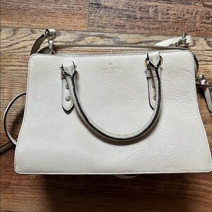 Kate Spade Ivory Leather Satchel
